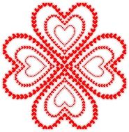 Valentine Day Heart drawing