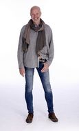 Man with the scarf