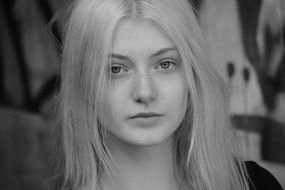 blond lady young face