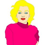 Marilyn Monroe Illustration drawing