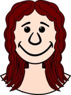 graphic image of a comic female face