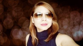 Woman Portrait Selfie Glasses