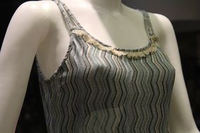 female dress on a mannequin closeup