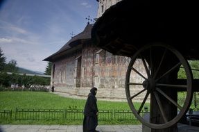 nun in Monastery Moldovita