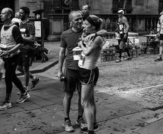 Marathon Runners on street