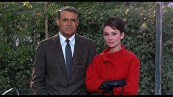 Photo of Cary Grant and Audrey Hepburn in 1963