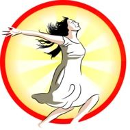 Freedom Energy Woman drawing