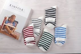 Striped Colored woman Socks