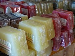a lot of soaps with different types of smell