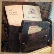 school bag with books and notebooks