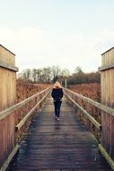 woman on the boardwalk