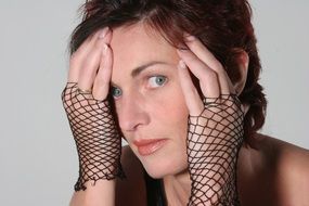 Portrait of Short Hair Woman