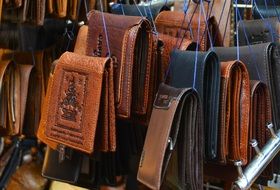 Wallets made of leather