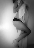 sensual woman in underwear