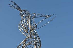 metal statue of a woman in belfast