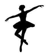 Ballet Dancer Silhouette drawing