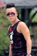 handsome latin young man