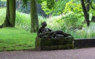 lying Woman Stone Sculpture