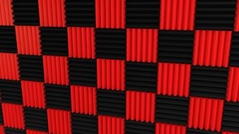 Red and Black Tiles, background