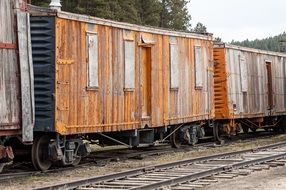 old wooden train