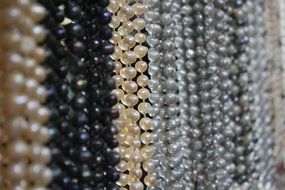Necklaces close-up