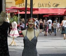 mannequin in a clothing store