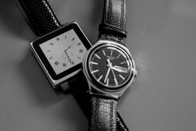 luxury elegant Watches, black and white