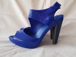 blue women shoes in high heels