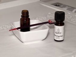 brown bottles with natural cosmetics