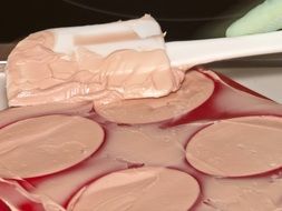 natural soap in the form