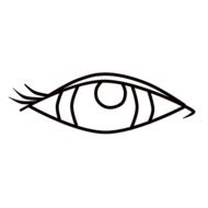Female Eye, drawing