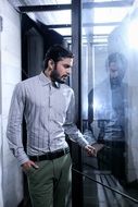 man model reflection