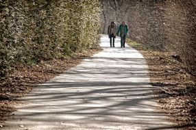 romantic couple in the park