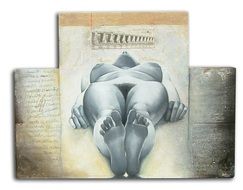 Naked Woman Border drawing
