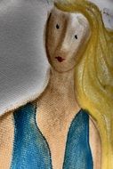 Woman Chalk Drawing