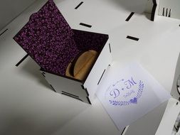 stamp in box, Laser Cutting