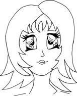 cry Girl drawing