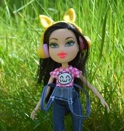 toy doll in grass