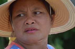 portrait of an old woman in Thailand