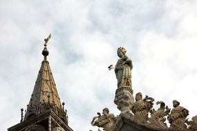 gypsum angels on the roof
