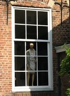 Mannequin in a window
