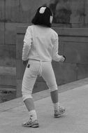 female fencer