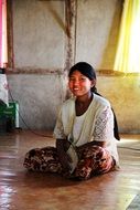 happy asian woman