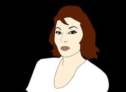 Drawing of Clarice Lispector