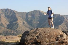 Hiking on a Drakensberg