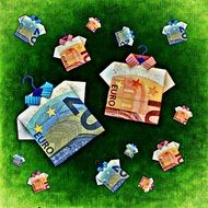 shirts made of euro banknotes