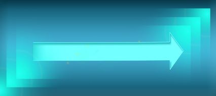 banner with turquoise arrow