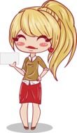 drawn cute teen
