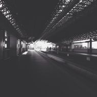 Photo of railway on the train station