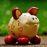 cute ceramic piglet